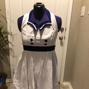 Retro sailer-girl dress